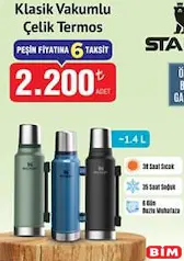 STANLEY KLASİK VAKUMLU ÇELİK TERMOS 1,4 L fiyat ve kampanya bilgisi